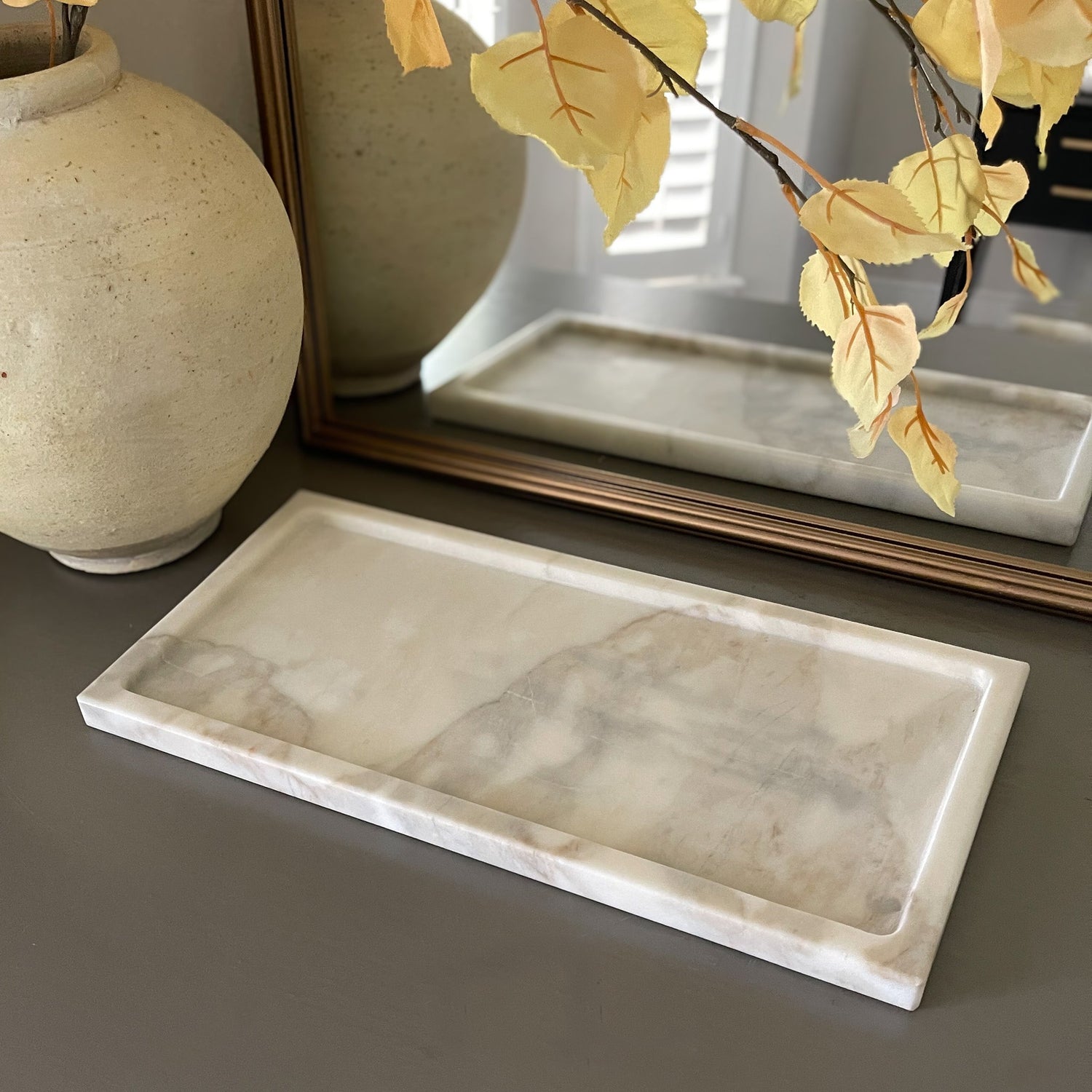 Large Calacatta Marble Tray