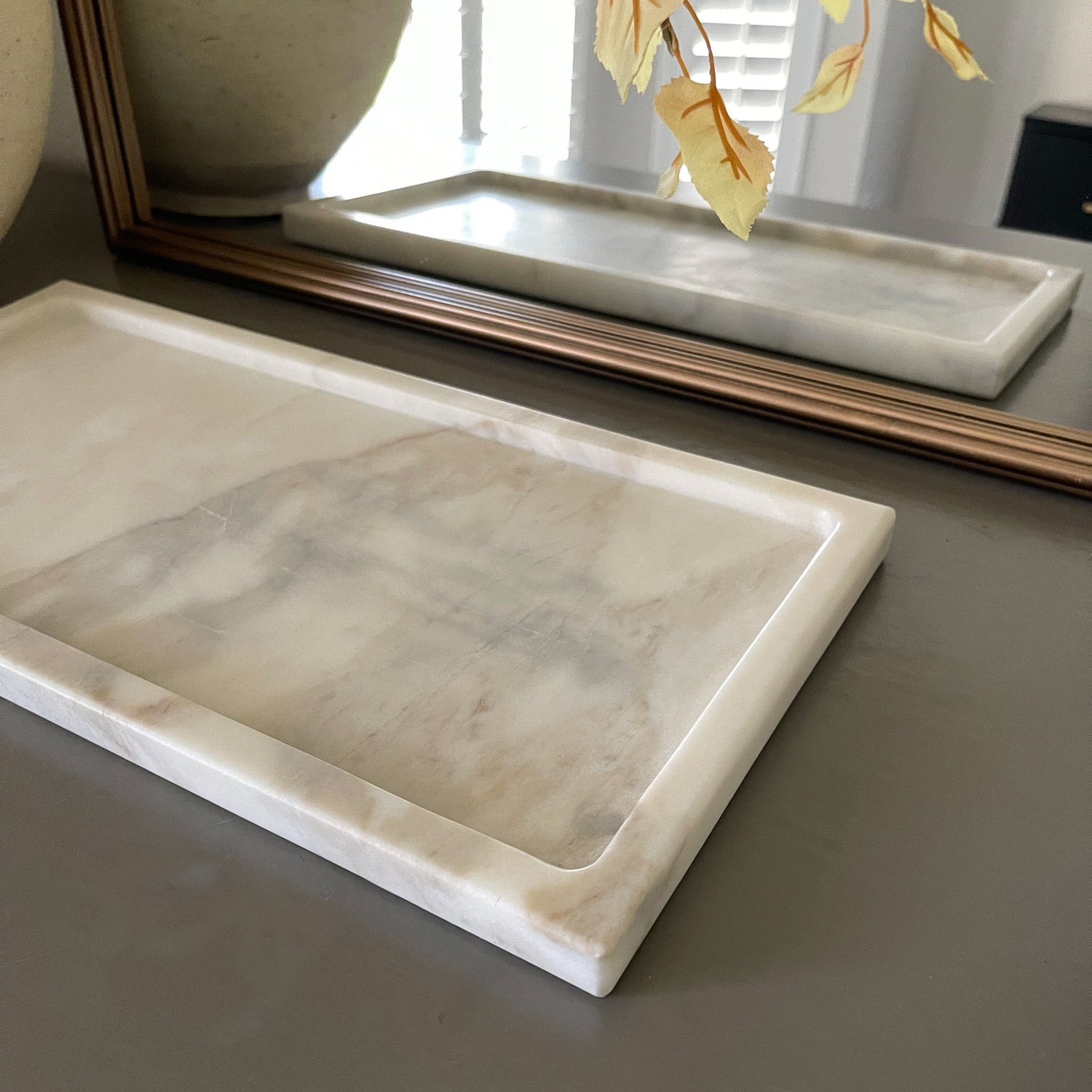 Large Calacatta Marble Tray