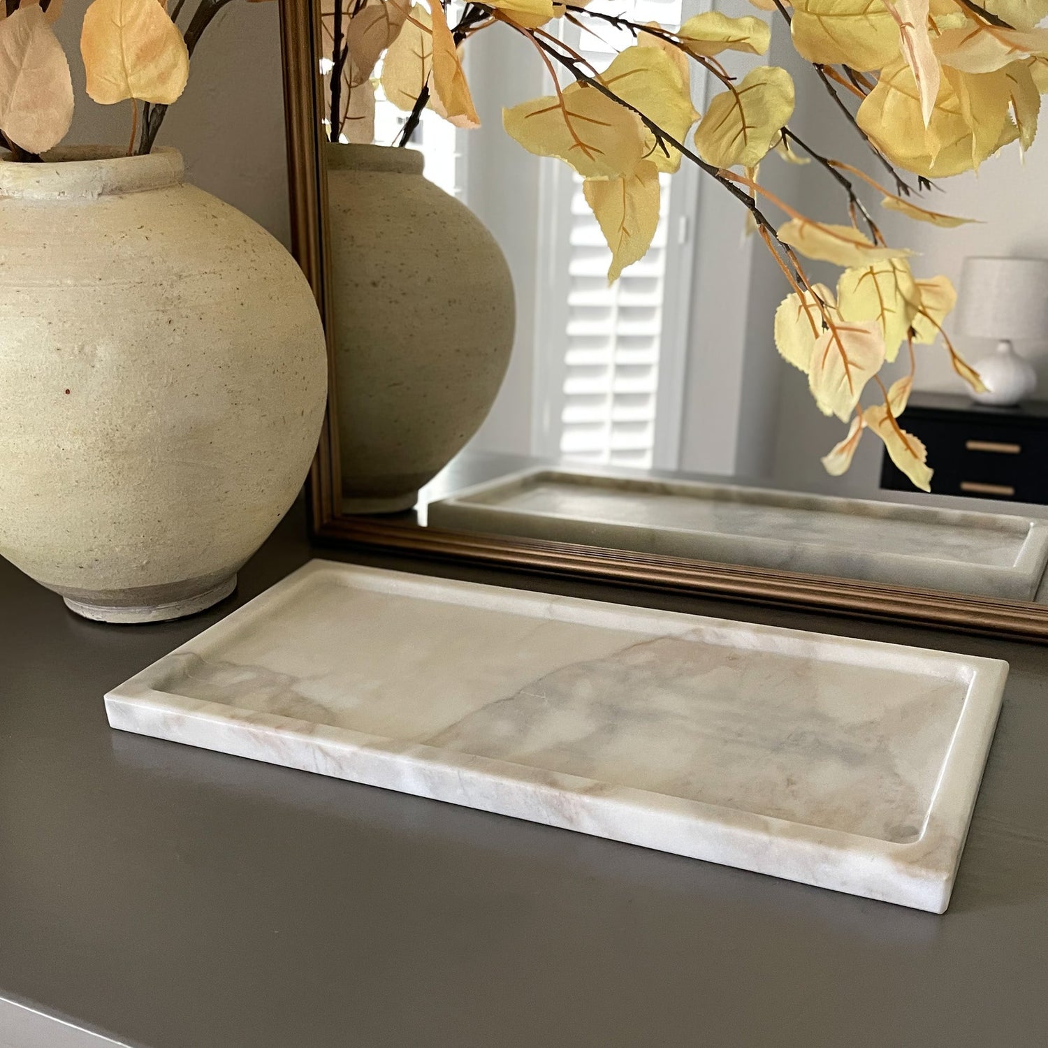 Large Calacatta Marble Tray