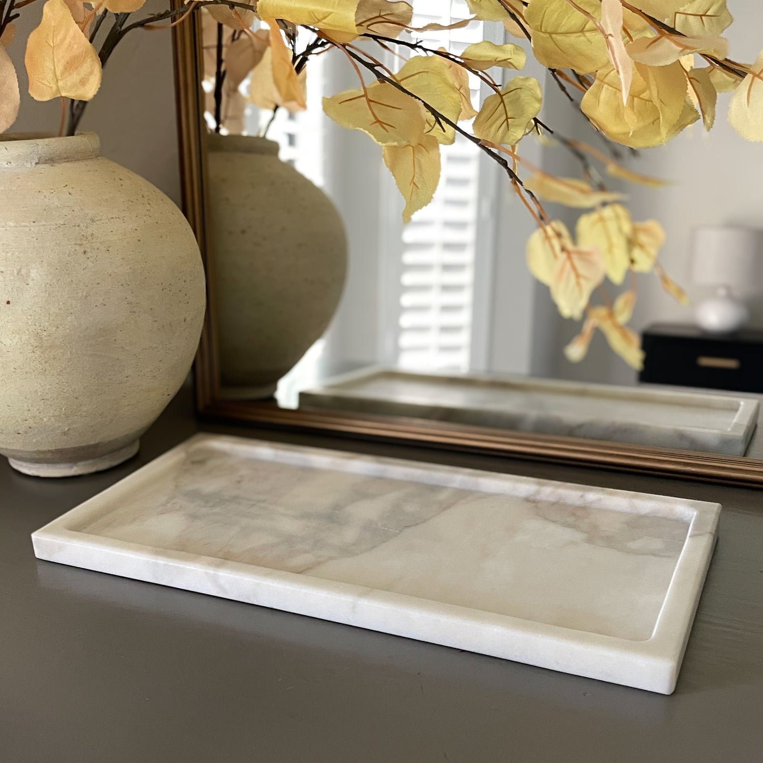Large Calacatta Marble Tray