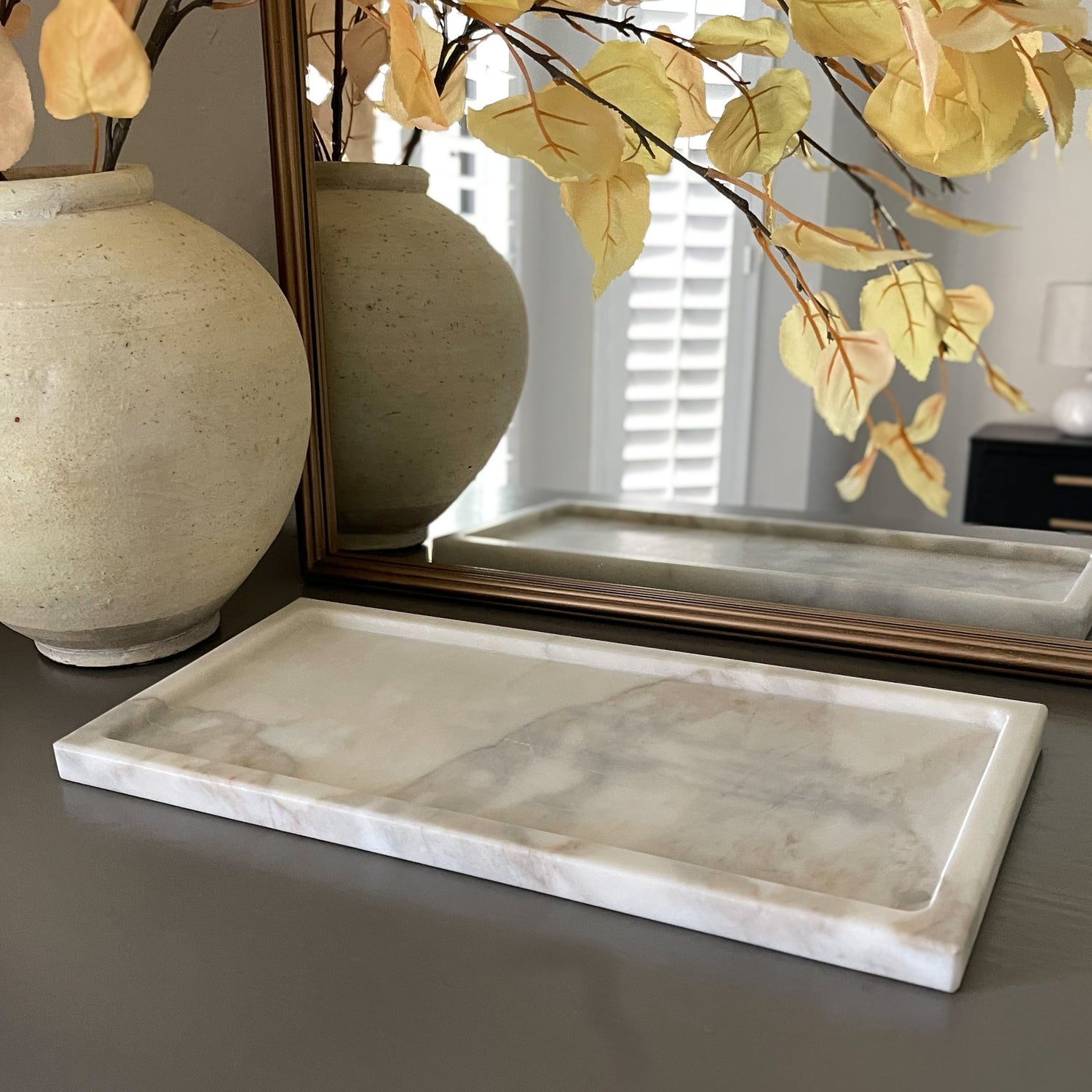 Large Calacatta Marble Tray