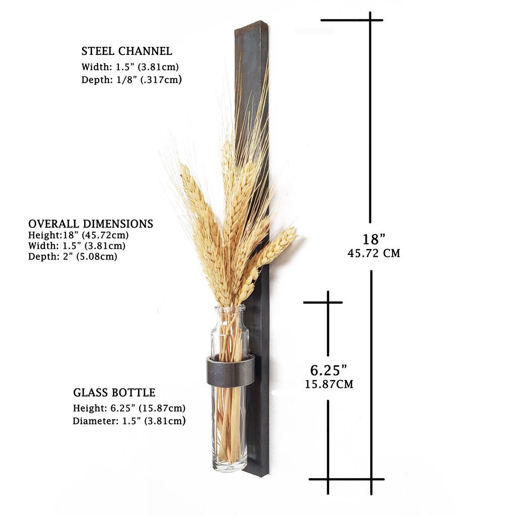 Metal Wall Sconce for Flowers & Candles