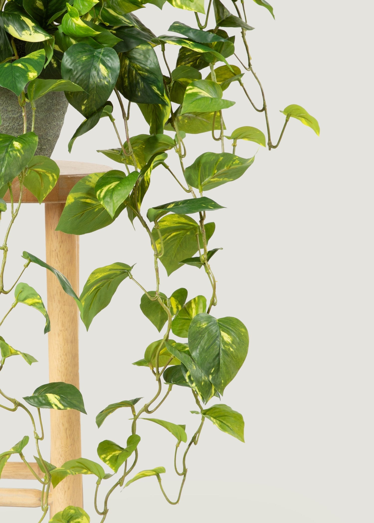 Deluxe Real Touch Pothos Fake Hanging Plant - 36