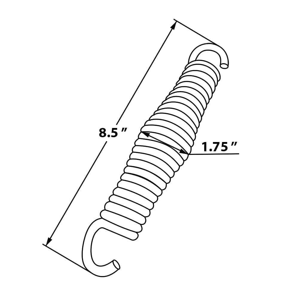 Barn-Shed-Play Black 2 Hole Aluminum Hangers And Springs Porch Swing Hanging Kit
