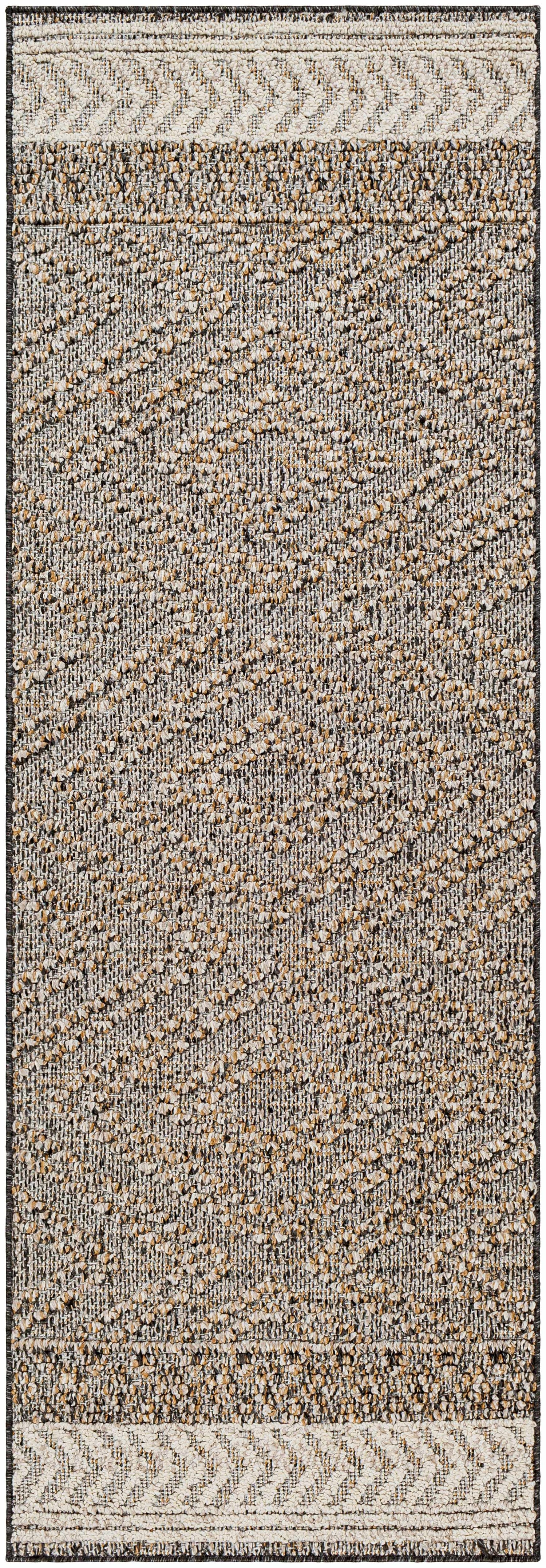 Beige Charcoal Areli Outdoor Area Rug