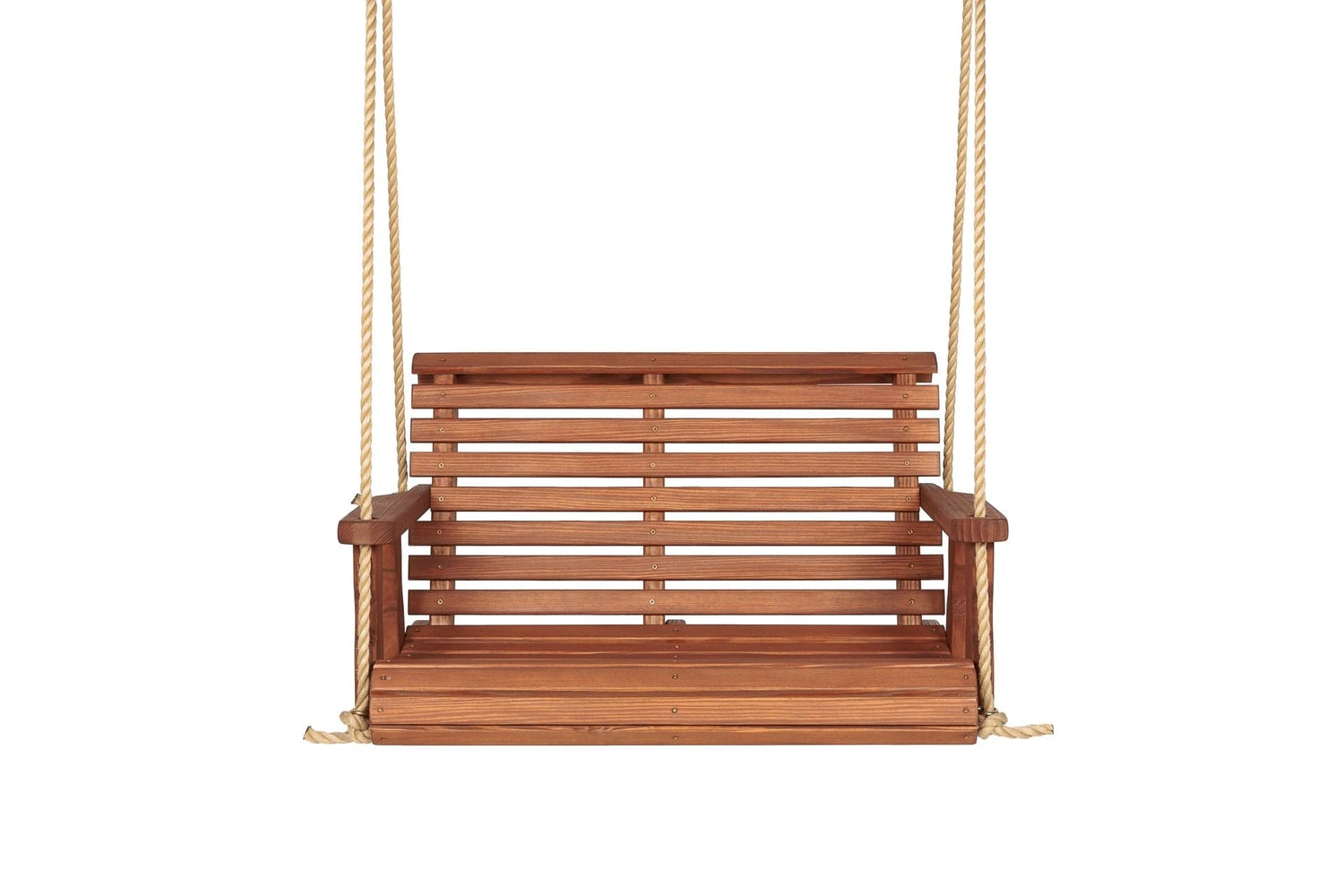 Amish Casual 3 Foot Roll Back Porch Swing in Cedar with Clearcoat