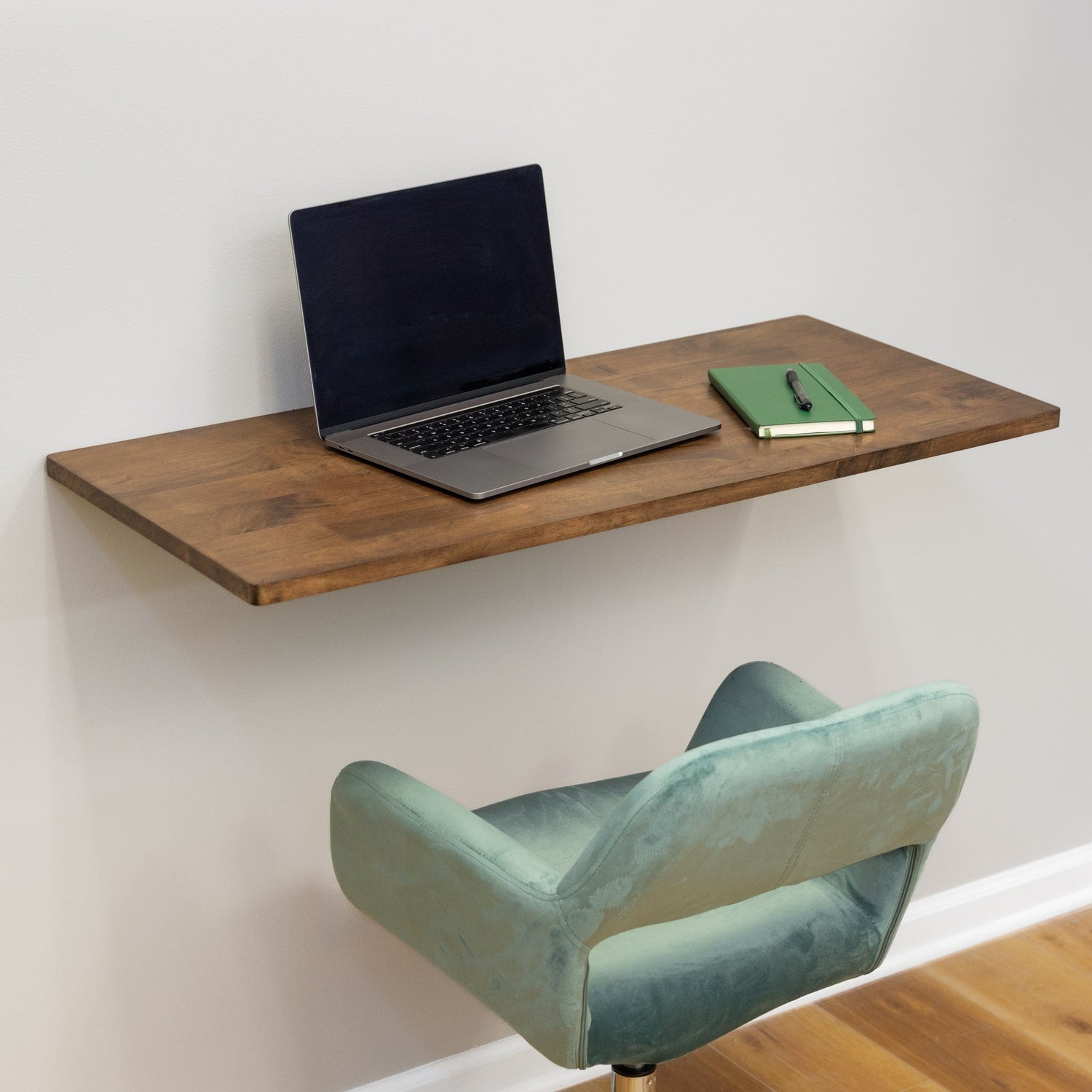 Wakefield Foldable Workbench | Dark Wood Tabletop with Stainless Hardware | Heavy-Duty Table